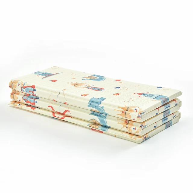 Foldable Double-Sided Non-Slip Playmat - Crescents + Shapes