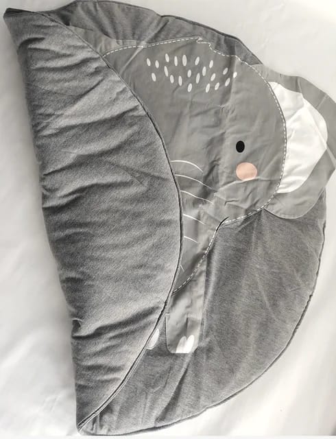 Baby Play Mat Padded Round Elephant Pattern