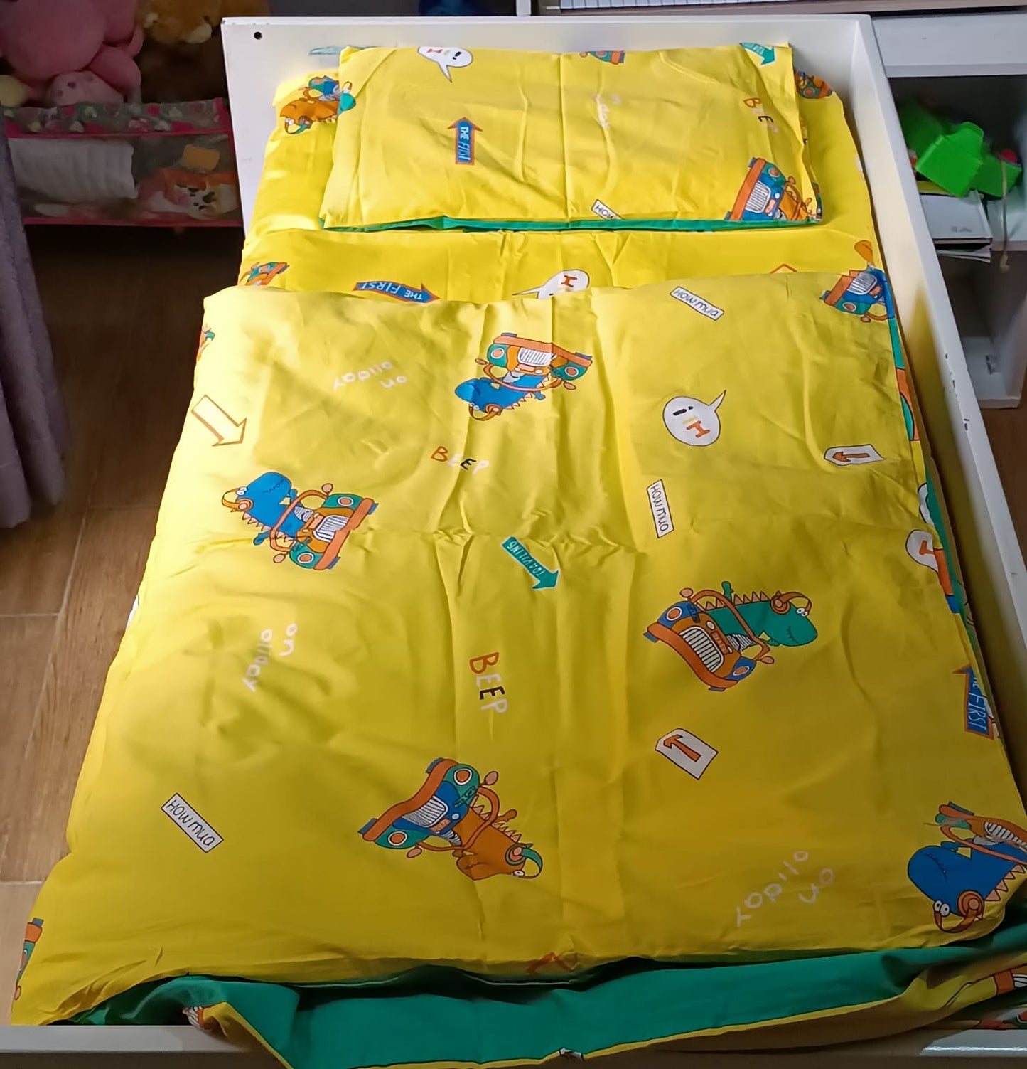 Boy Crib Bedding Set- Dinosaur 6 piece 100% Cotton