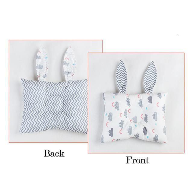Bunny Ears Head-Shaped Pillow : Clouds