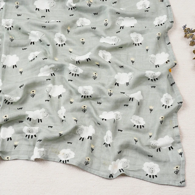 Muslin Swaddle Blanket - Sheep
