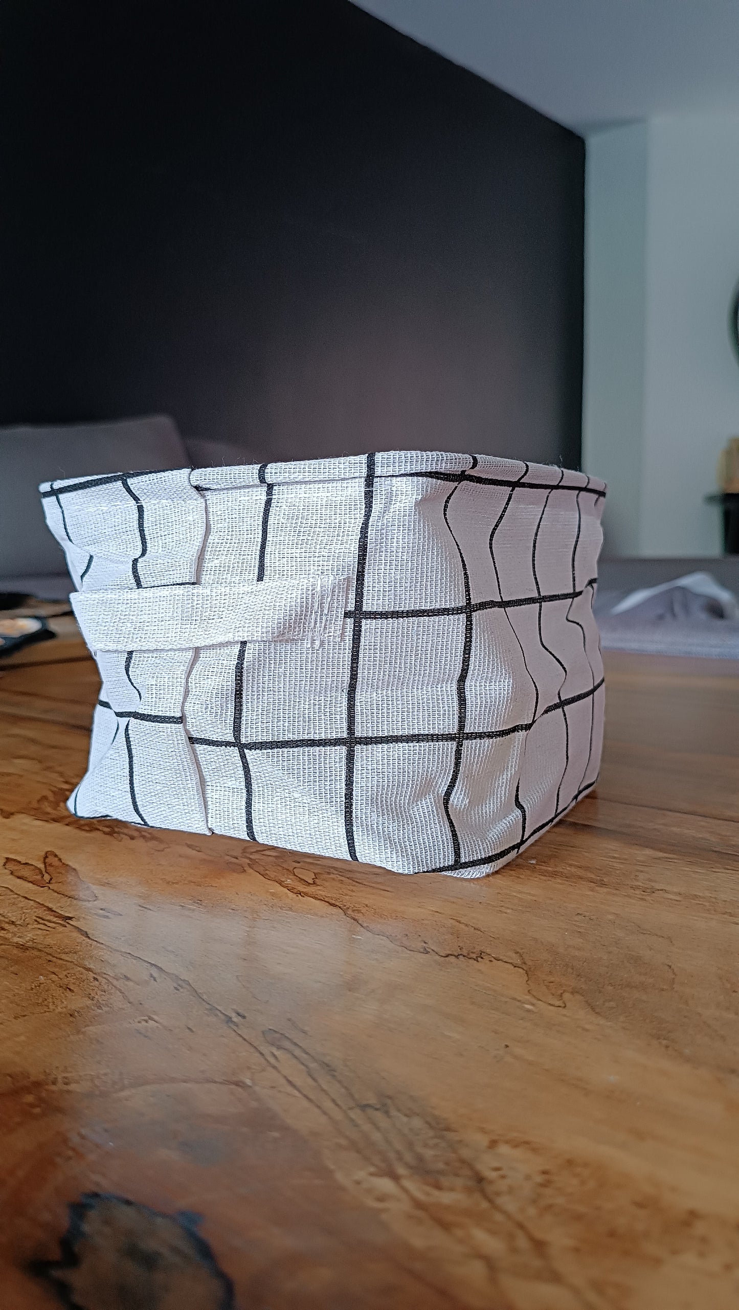 Small Storage Basket For Nursery & Home - Square White