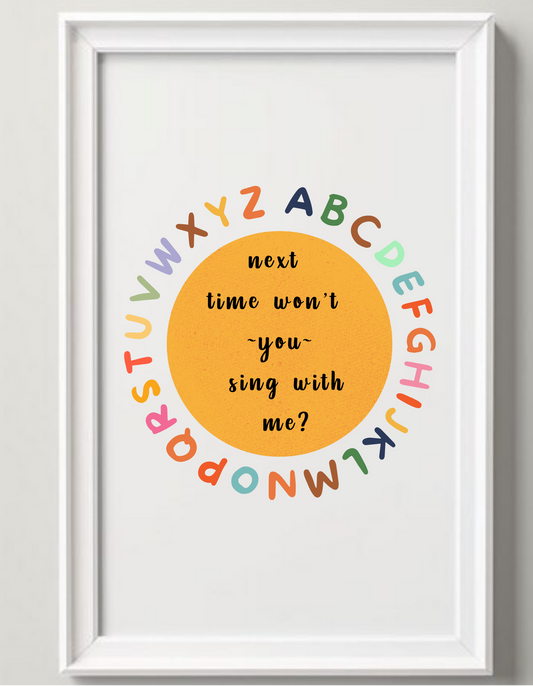 ABC Artwork - 9*9inches Size