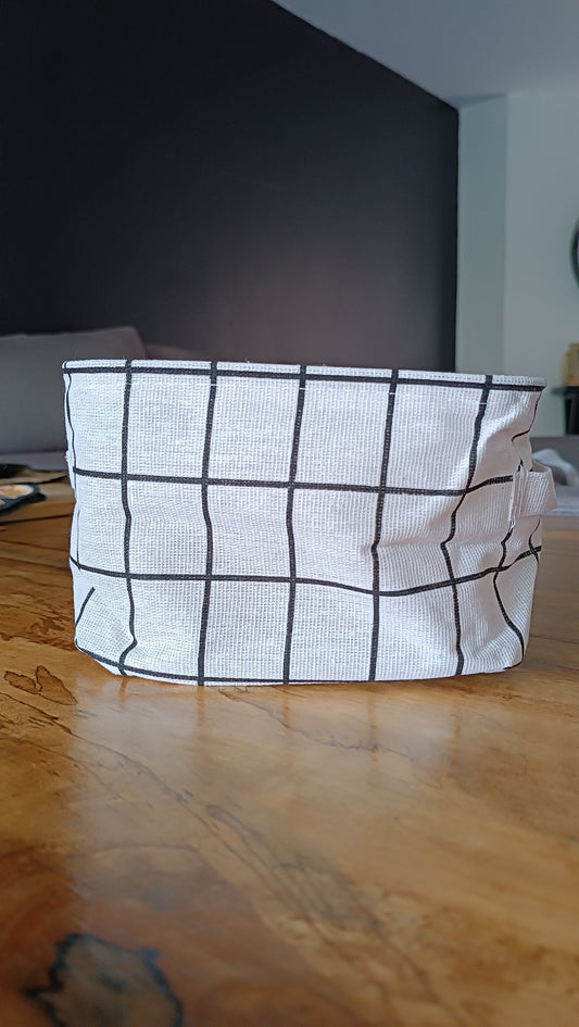 Small Storage Basket - Square White